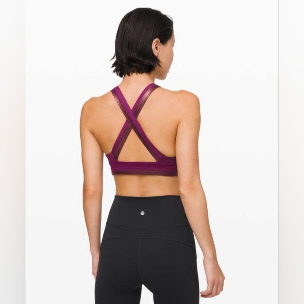 Lululemon Power Position Bra Size 6 Marvel Majenta Athletic
